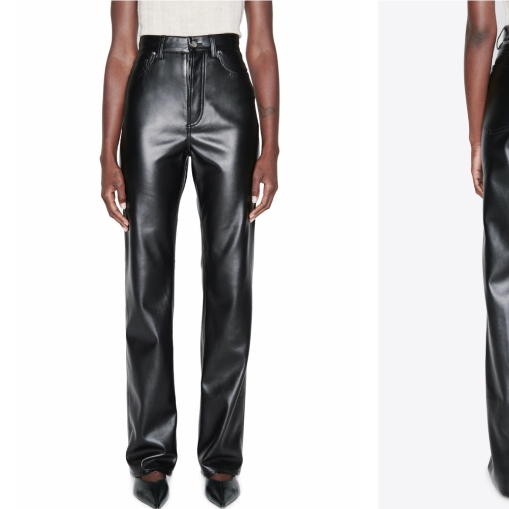 Anine Bing Kat Faux Leather pants